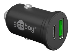 GOOBAY 61739 | GOOBAY φορτιστής αυτοκινήτου 61739, USB & USB-C PD, 45W, μαύρος