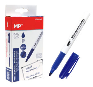 MP PE494A-S | MP Μαρκαδόρος ασπροπίνακα PE494A-S, πάχος μύτης 2-3mm, μπλε, 12τμχ