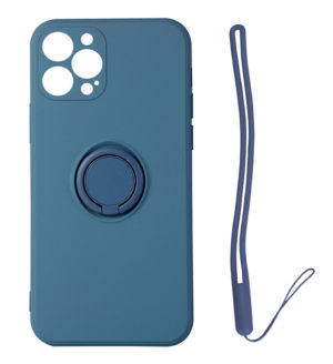 VENNUS VNS-0070 | VENNUS θήκη Silicone Ring VNS-0070 για iPhone 14 Pro, μπλε
