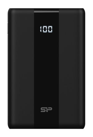 SILICON POWER SP10KMAPBKQP550K | SILICON POWER power bank QP55, 10000mAh, USB & USB-C, 22.5W, LCD, μαύρο