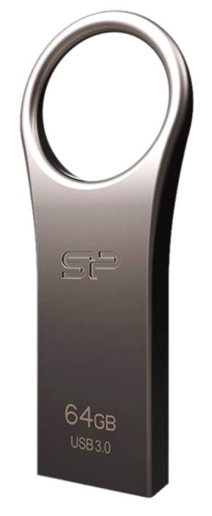 SILICON POWER SP064GBUF3J80V1T | SILICON POWER USB Flash Drive Jewel 80, 64GB, USB 3.1, Titanium
