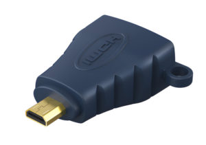 CABLETIME 5210131039458 | CABLETIME αντάπτορας Micro HDMI D σε HDMI AV599, με ring, 4K, μπλε