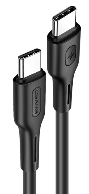 USAMS SJ459USB01 | USAMS καλώδιο USB Type-C U43, 5A 100W, PD, 1.2m, μαύρο