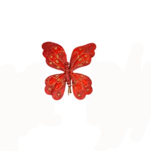 JK Home Décor - Πεταλουδα Διακοσμητική Κόκκινη 1τμχ