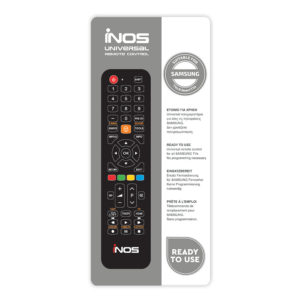 iNOS Remote Control for Samsung TVs & Smart TVs Ready-to-Use (050101-0092) (INOS050101-0092)