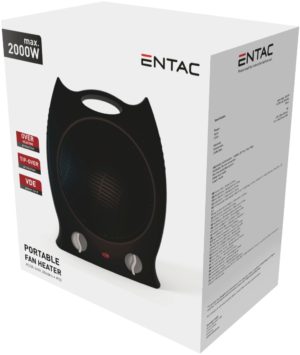 Entac Portable Fan Heater 2000W Black