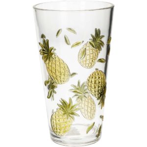 JK Home Décor - Ποτήρι Pineapple Ακρυλικό 9x9x15.8cm 1τμχ