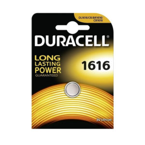 Duracell 1616 Watch Lithium Battery CR1616 3V 1pc (DCR1616)(DURDCR1616)
