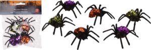 JK Home Décor - Αράχνες Με Παγιέτες Halloween 6x7cm S/6 6τμχ