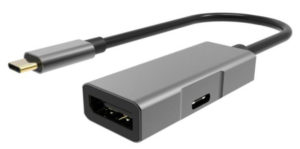 POWERTECH PTH-054 | POWERTECH αντάπτορας USB Type-C σε DisplayPort + PD PTH-054, 4K, γκρι