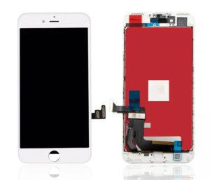 TW INCELL ILCD-010 | TW INCELL LCD για iPhone 7 Plus, camera-sensor ring, earmesh, λευκή