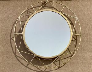 JK Home Décor - Καθρέφτης Golden Wire 46cm 1τμχ