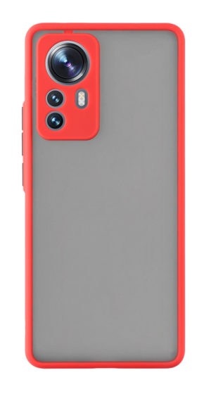 POWERTECH MOB-1873 | POWERTECH Θήκη Color Button MOB-1873 για Xiaomi 12/12X, κόκκινη