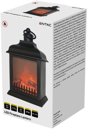 Entac LED Fireplace Lamp 27cm with USB cable - 2xC excl.