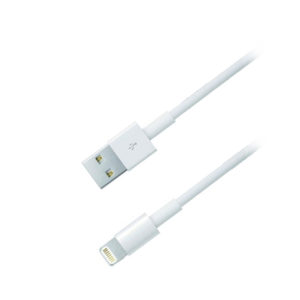 MEDIARANGE CABLE USB 2.0 A PLUG/APPLE LIGHTTNING PLUG (8-PIN) 1.0M WHITE (MRCS137)