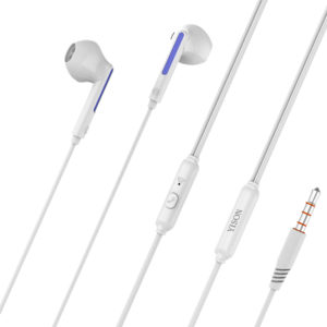 YISON X4-WH | YISON earphones με μικρόφωνο X4, 3.5mm, 1.2m, λευκά