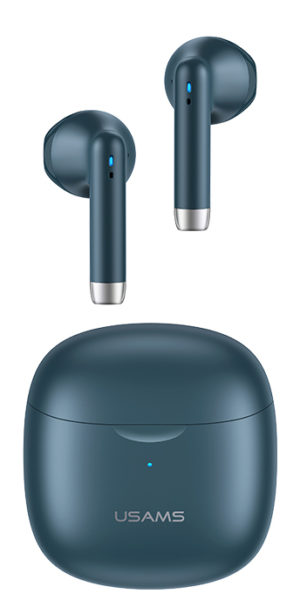 USAMS BHUIA03 | USAMS earphones IA04 με θήκη φόρτισης, True Wireless, μπλε