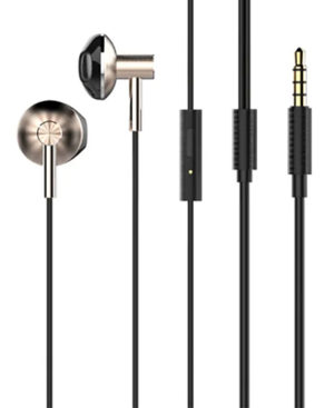 LDNIO 6933138600696 | LDNIO earphones με μικρόφωνο HP09, 3.5mm, 1.2m, ροζ χρυσό
