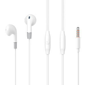 CELEBRAT G8-WH | CELEBRAT earphones με μικρόφωνο G8, 3.5mm, 1.2m, λευκά
