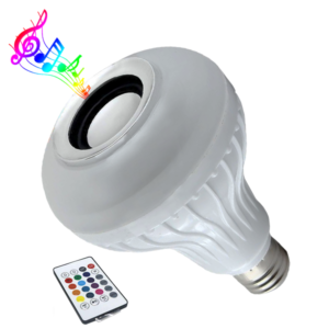 Λάμπα LED E27 PAR30 12W 230V 1080lm 260° Bluetooth με Ηχείο και Ασύρματο Χειριστήριο RGBW GloboStar 06630