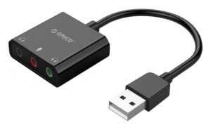 ORICO SKT3-BK-BP | ORICO USB κάρτα ήχου SKT3, USB2.0, 3x 3.5mm, μαύρο
