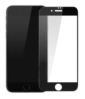 POWERTECH για iPhone 8 Μαύρο | Προστασία Οθόνης Κινητού Full Face Tempered Glass 5D Full Glue