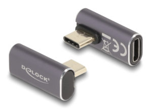 DELOCK 60048 | DELOCK αντάπτορας USB-C 60048, αρσενικό σε θηλυκό, 100W, 40Gbps, γκρι