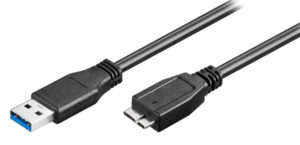 POWERTECH CAB-U142 | POWERTECH καλώδιο USB 3.0 σε USB Micro-B CAB-U142, 0.5m, μαύρο