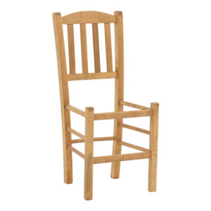 Καρέκλα καφενείου Damnir pakoworld μασίφ ξύλο οξιάς λούστρο καρυδί 41x42x92εκ