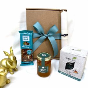 Easter Corporate Gift with Organic Honey & Cretan Herbal Tea