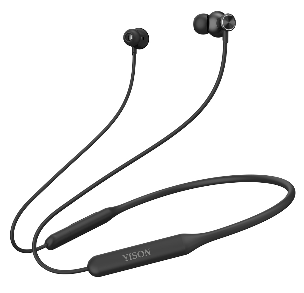 YISON earphones E20, με μαγνήτη, Bluetooth 5.2, 12mm, μαύρα