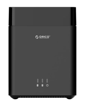 ORICO εξωτερική θήκη για 2x 3.5 HDD DS200U3, USB3.0, 5Gbps, 20TB, μαύρη