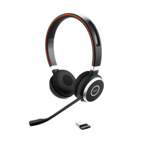 Jabra Evolve 65 UC Stereo Ασύρματα On Ear Multimedia Ακουστικά με μικροφωνο και σύνδεση USB-A / Bluetooth (6599-829-409)