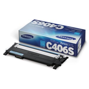 Samsung CLT-C406S Cyan Toner Cartridge (ST984A) (HPCLTC406S)
