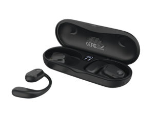 CELEBRAT earphones με θήκη φόρτισης W29, Open Wearable Stereo, μαύρα