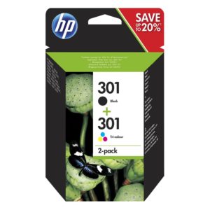 HP Μελάνι Inkjet No.301 Combo 2-Pack (N9J72AE)