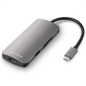 Sharkoon USB-C Docking Station με HDMI 4K PD Γκρι (MPADG)