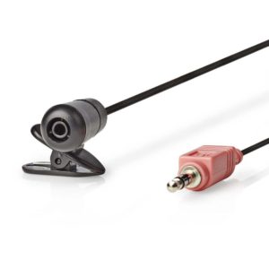 Nedis Wired Microphone Πέτου με Καρφί 3.5mm (MICCJ100BK)