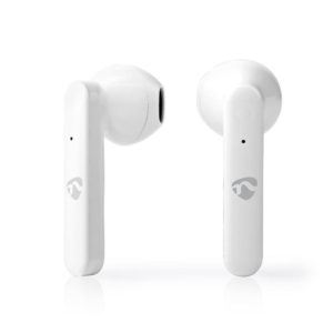 Nedis In-ear Bluetooth Handsfree Ακουστικά με Θήκη Φόρτισης Λευκά (HPBT2052WT)