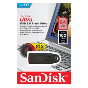 SanDisk Ultra USB 3.0 Flash Drive 64GB (SDCZ48-064G-U46)