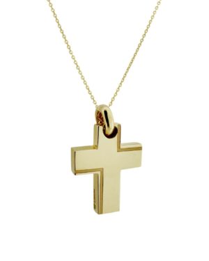 Χρυσός Ανδρικός Σταυρός Κ14 (090845)