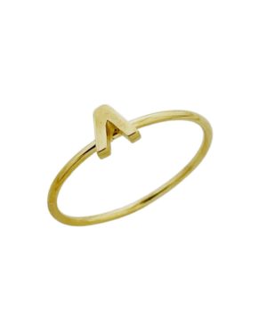 Χρυσό Δαχτυλίδι με Μονόγραμμα Λ Κ14 (096235)