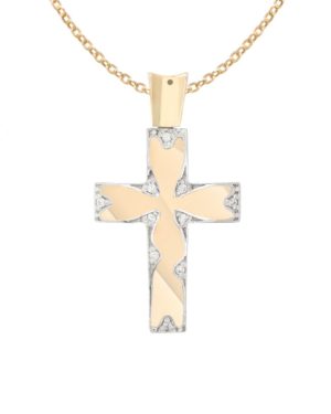Χρυσός Γυναικείος Σταυρός Κ14 (052826)