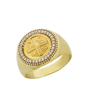 Χρυσό Σεβαλιέ Δαχτυλίδι Κ14 (093493)