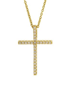 Χρυσός Γυναικείος Σταυρός Κ14 (063843)
