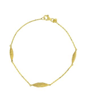 Χρυσό Χειροποίητο Γυναικείο Βραχιόλι Κ14 (061875)