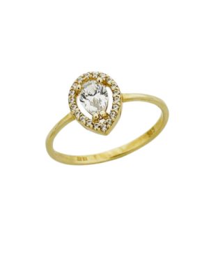 Χρυσό Δαχτυλίδι Ροζέτα Κ14 (100157)