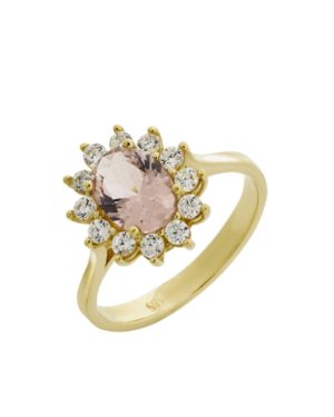 Χρυσό Δαχτυλίδι Ροζέτα Κ14 (082966)