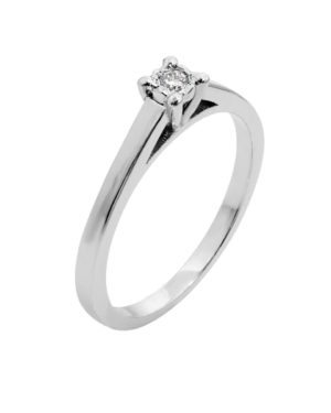 Λευκόχρυσο Δαχτυλίδι με Διαμάντι Κ18 (055305)