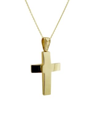 Χρυσός Ανδρικός Σταυρός Κ14 (090843)